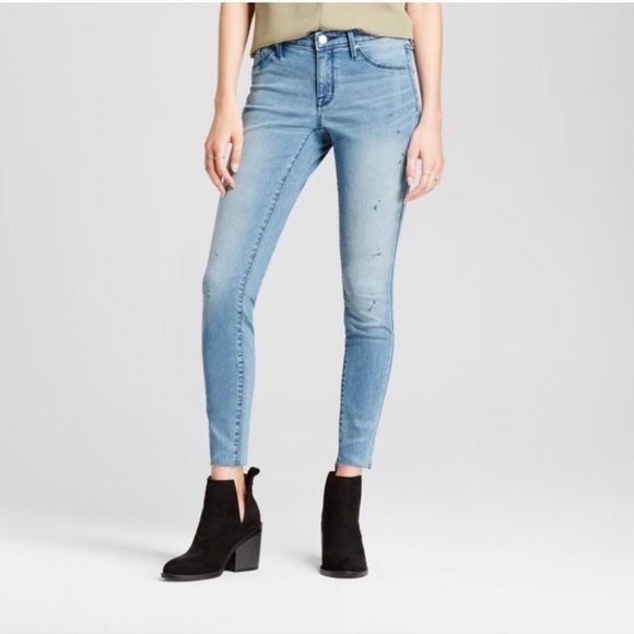 Mossimo Supply Co. Denim - Mossimo Midrise Paint Splattered Jeggings